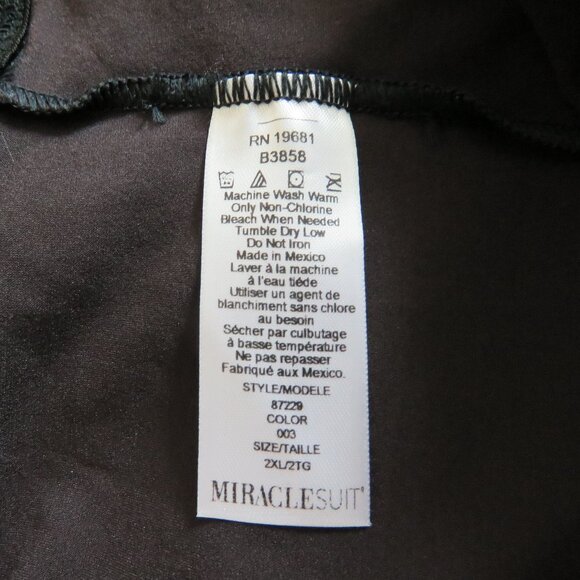 MIRACLESUIT Hi Waist Thigh Slimmer Shapewear Shorts in Black - Size 2XL NWT - Picture 9 of 11